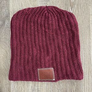 Love Your Melon Burgundy Red Beanie Hat